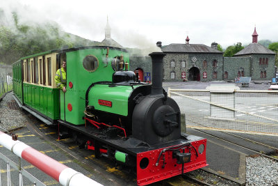 Local narrow-gauge railway locomotive (one of several in this part of Wales)