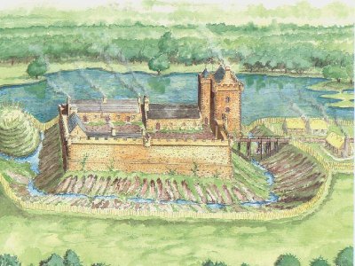 Artist's Rendition of Lochwood Castle