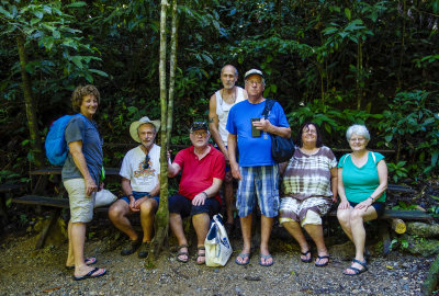 Las Escobas Tropical Rainforest - Cindy, Roger, Christer, Fred, Pete, Julie, Joyce