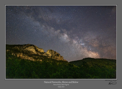 Seneca Rocks Milky Way Fireworks.jpg