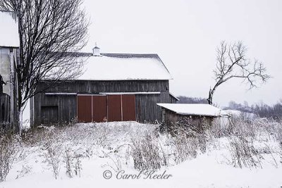 Winter Barn 