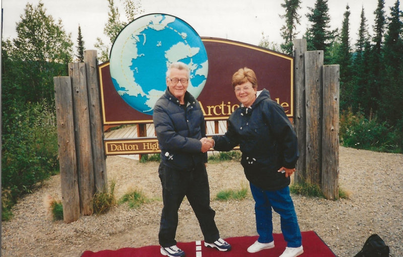 Betty and Jerry crossing the Artic Circle.jpg
