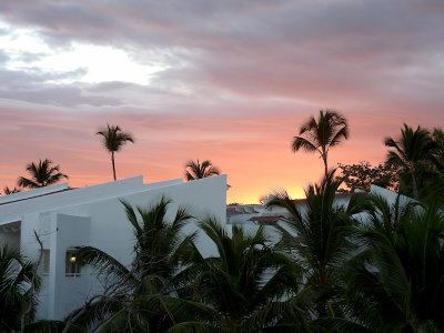Sunset at the resort