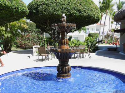 Fountain on the resort