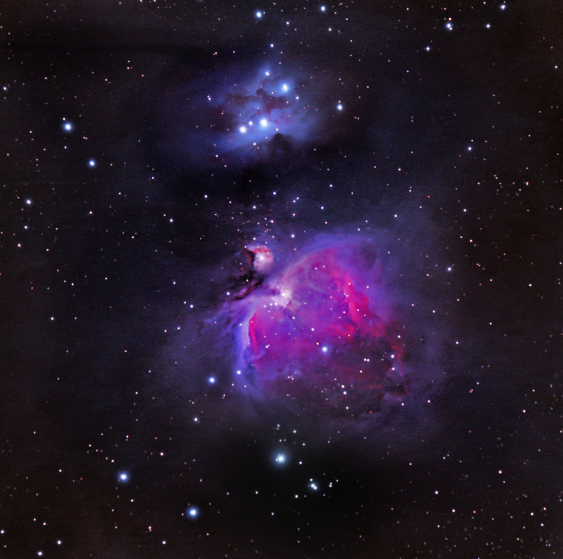 M 42 M43 NGC 1977 Orion Nebel