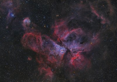 NGC 3372, NGC 3324 + NGC 3293