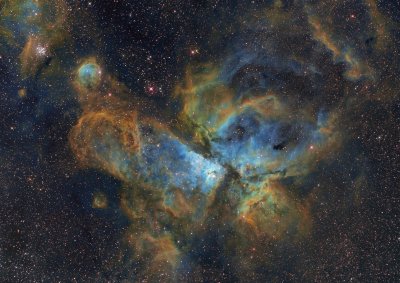 NGC 3372, NGC 3324 + NGC 3293