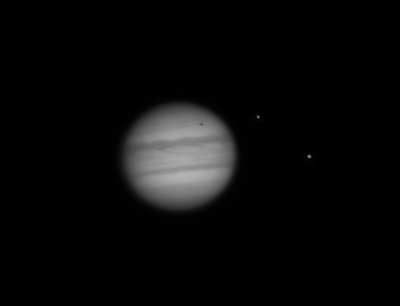 Jupiter mit Europa - Mondschatten