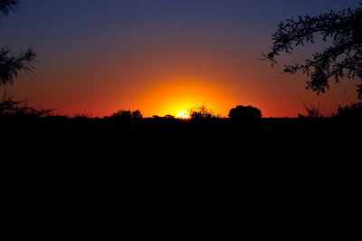 Sonnenuntergang auf Otjikaru