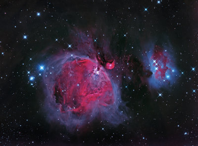 M42 Groer Orion Nebel und NGC 1977 Running Man