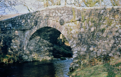 F07-06 1975 Bridge over the River Meavy on Dartmoor