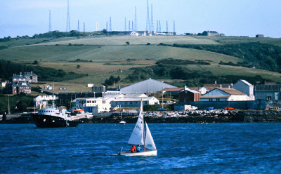 F16-30 1978 Towards Cattewater from the Barbican, Plymouth