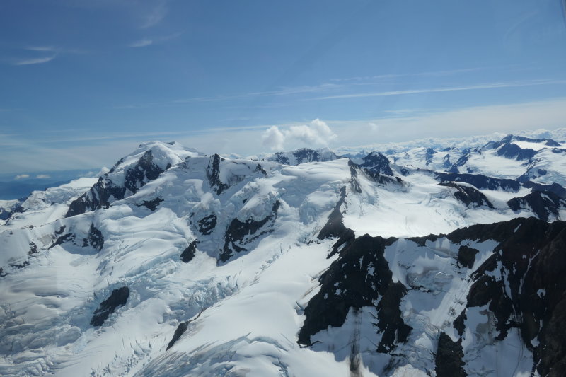 Passing the Knik Glacier