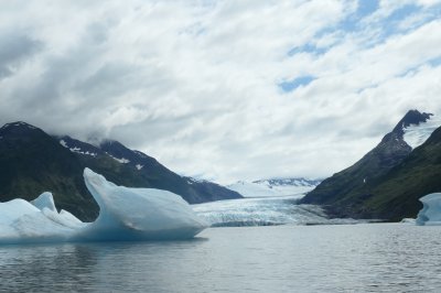 More icebergs and Spencer Glacier