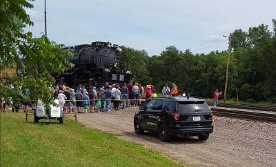 Big Boy locomotive in DSM