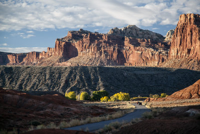 Late Day Shadows In Capitol Reef National Park, Utah