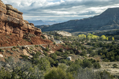 Driving Through Colorado National Monument Near Grand Junction, Colorado
