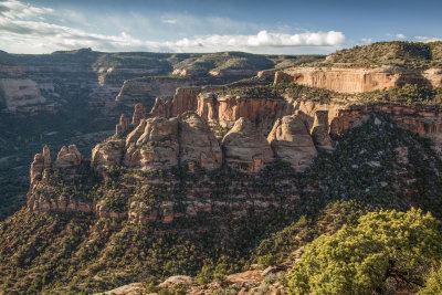 Rock Formations In Colorado National Monument Near Grand Junction-Early Morning