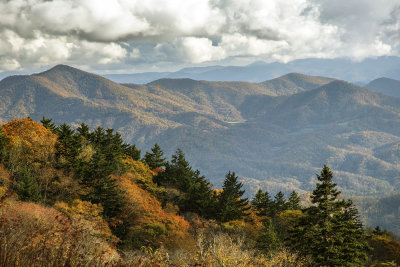 An Afternoon View From Water Rock Knob, Blue Ridge Parkway, North Carolina