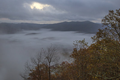  Low Morning Clouds-Blue Ridge Parkway-North Carolina