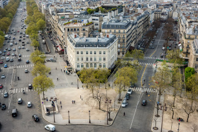 Avenue de la Grande Armée and Avenue Carnot from Arc de Triomphe