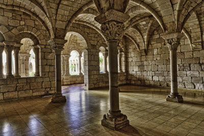 Interior of Ancient Spanish Monastery near Miami