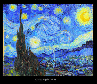 Paintings of Vincent Van Gogh (1853-1890).