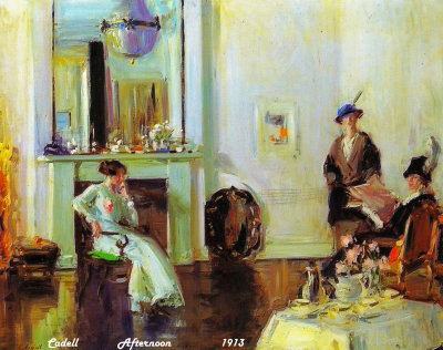 Paintings of two Scottish colourist painters, Francis Cadell (1883-1937) and Samuel Peploe (1871-1935).