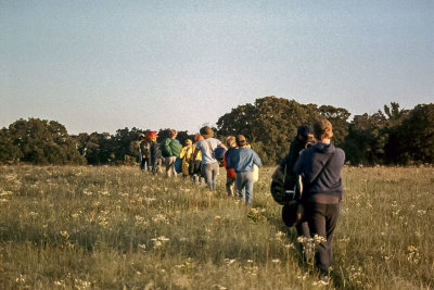 Scouts hiking