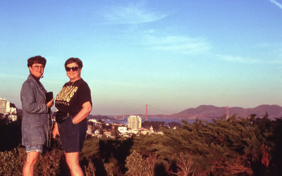 Karla Kneebone & Sandy Shields at Coit Tower