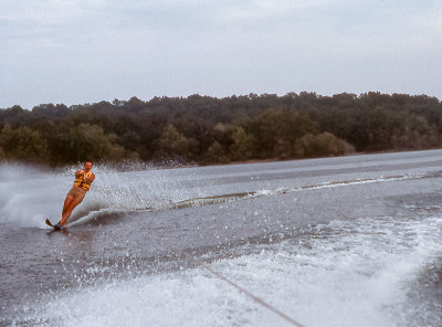 This is not Max Pittman enjoying the thrill of high speed water skiing