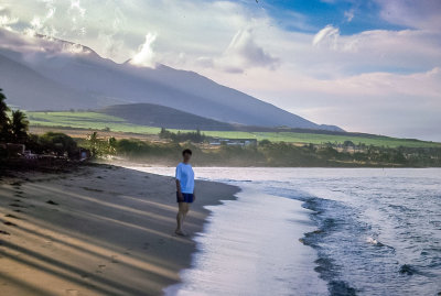 Walking the beaches, of course