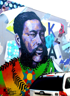 King Kalakaua mural - Roids & Madsteez - Lana Lane & Auahi St., Honolulu