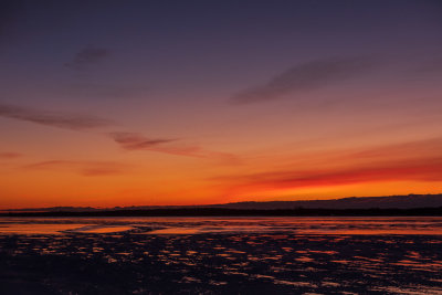 Looking down the Bay of Quinte before sunrise