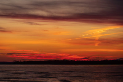 Bay of Quinte before sunrise 2019 December 25