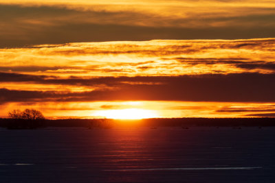 Sunrise across the Bay of Quinte