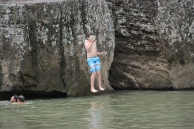 Adrian Jumping at Longpool