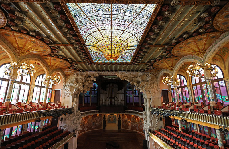 Dcouverte de la ville de Barcelone - Visite du muse de la musique catalane