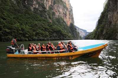 2 weeks in Mexico – On the Sumidero canyon on speed boats