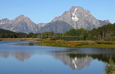 Grand Teton NP - Snake river, Oxbow Bend overlook, Leigh and Bearpow lakes