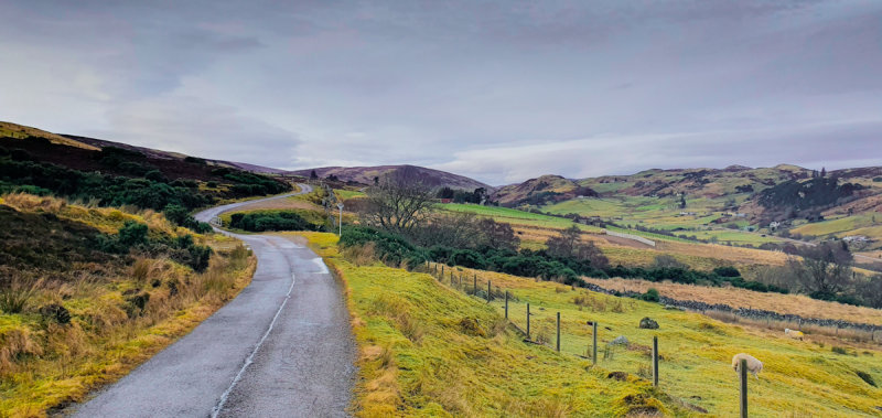 On the road near Rogart