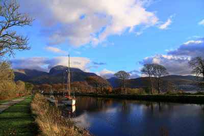 Caledonian Canal and Ben Nevis