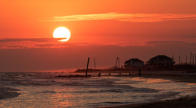 Louisiana coastal sunset