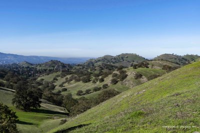 The name sake ridge on the horizon, looks like a shell.