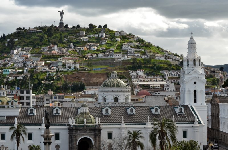 On top, Virgen del Panecillo