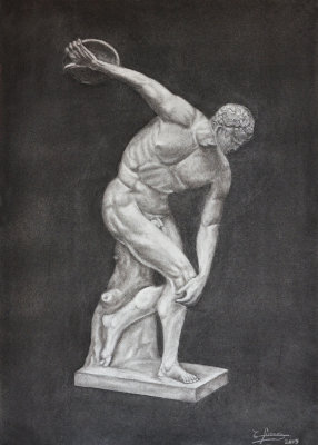Charcoal - Discobolus