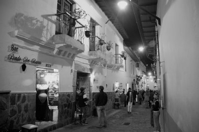 La Ronda Street at night