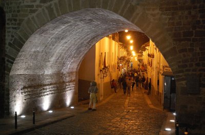 La Ronda Street by night