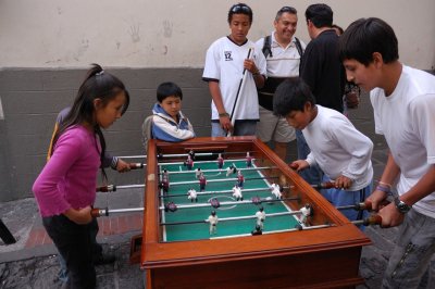 Playing in La Ronda Street