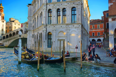 near rialto bridge, evening